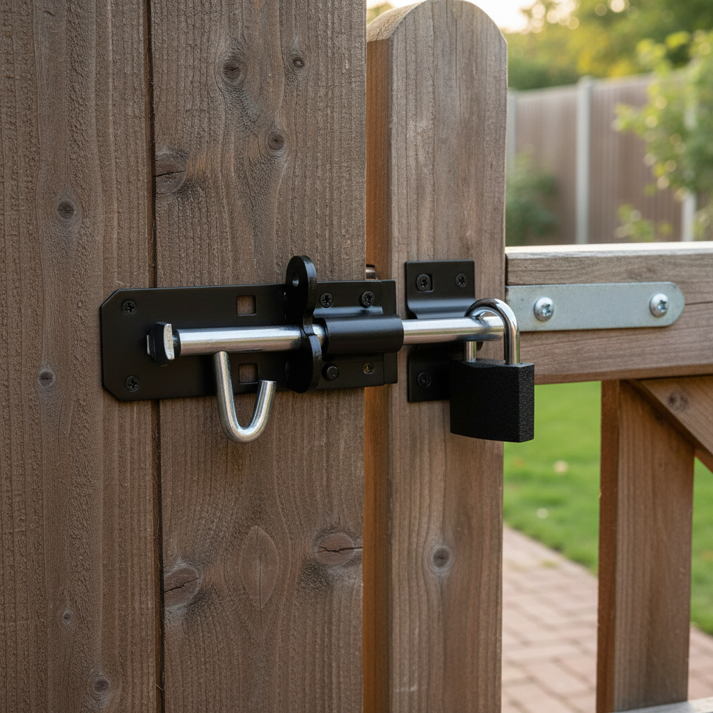 Heavy Duty 4 Inch Sliding Gate & Door Lock - Versatile Security Solution