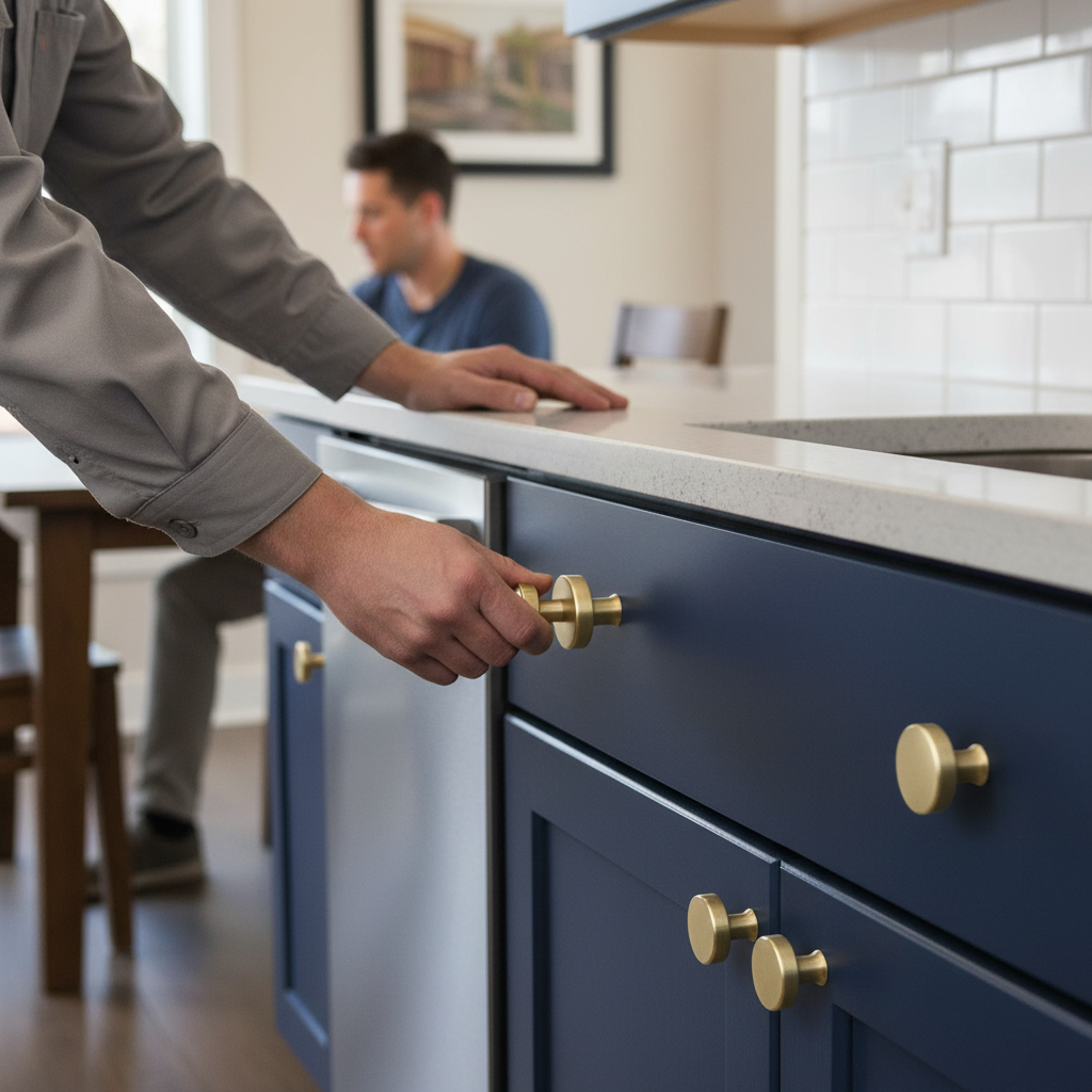 10 Pack Premium Smooth Round Cabinet Knobs - 32mm