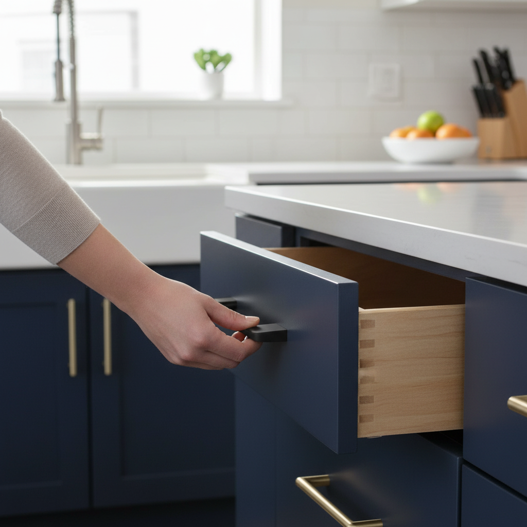 10 Pack Premium Smooth Slim Cabinet Handles for Modern Furniture