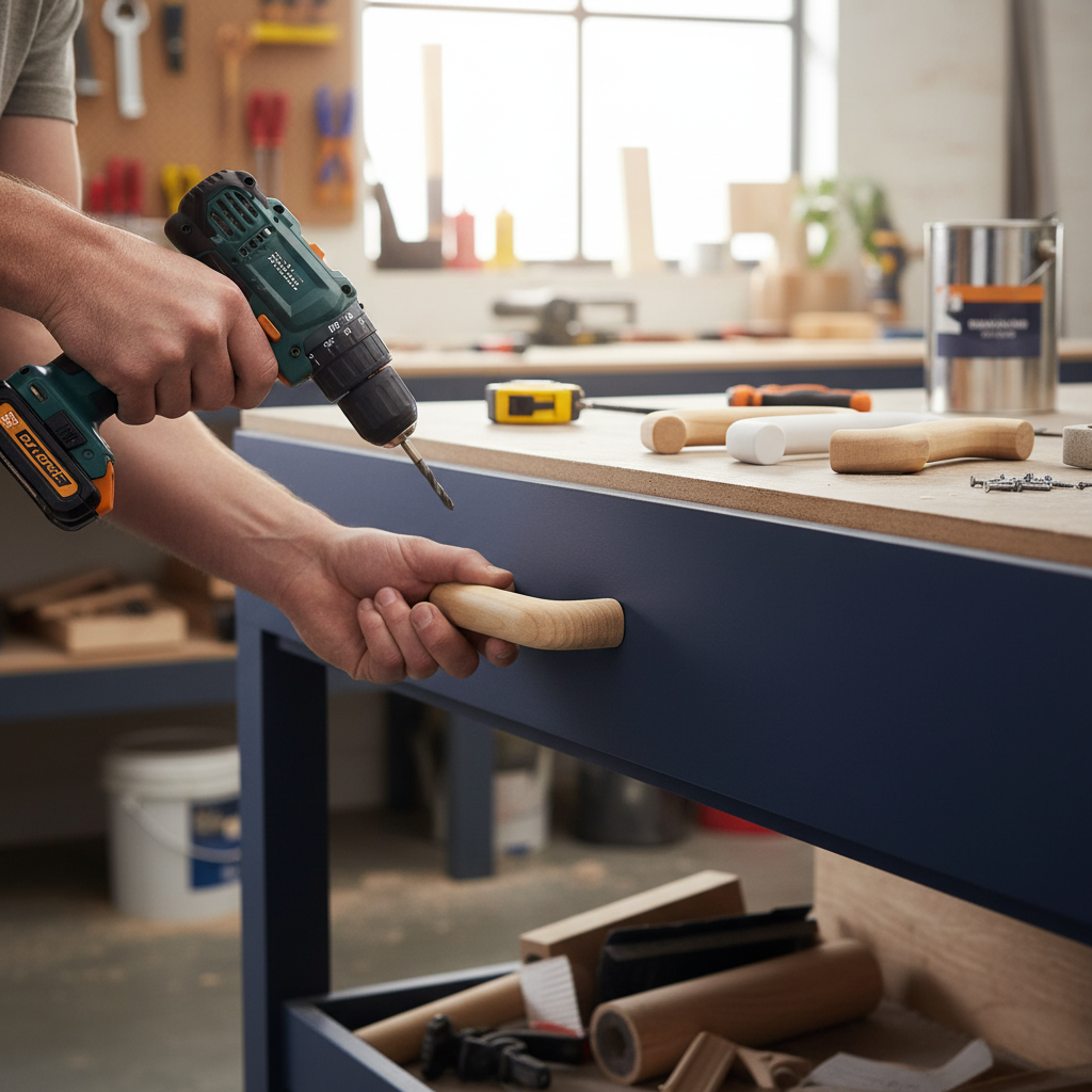 10 Pack Premium Wooden T-Bar Cabinet & Drawer Handles