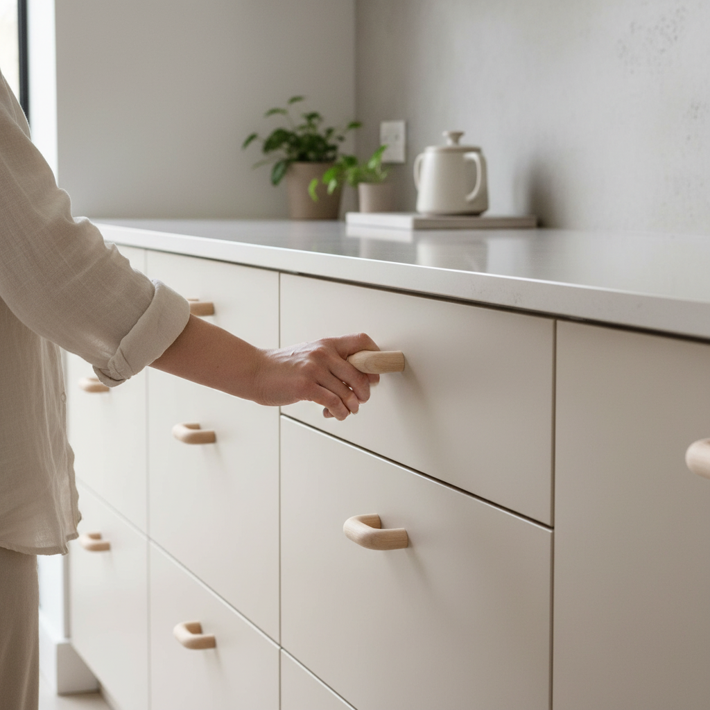 10 Pack Premium Wooden Round Handle – Small 46mm