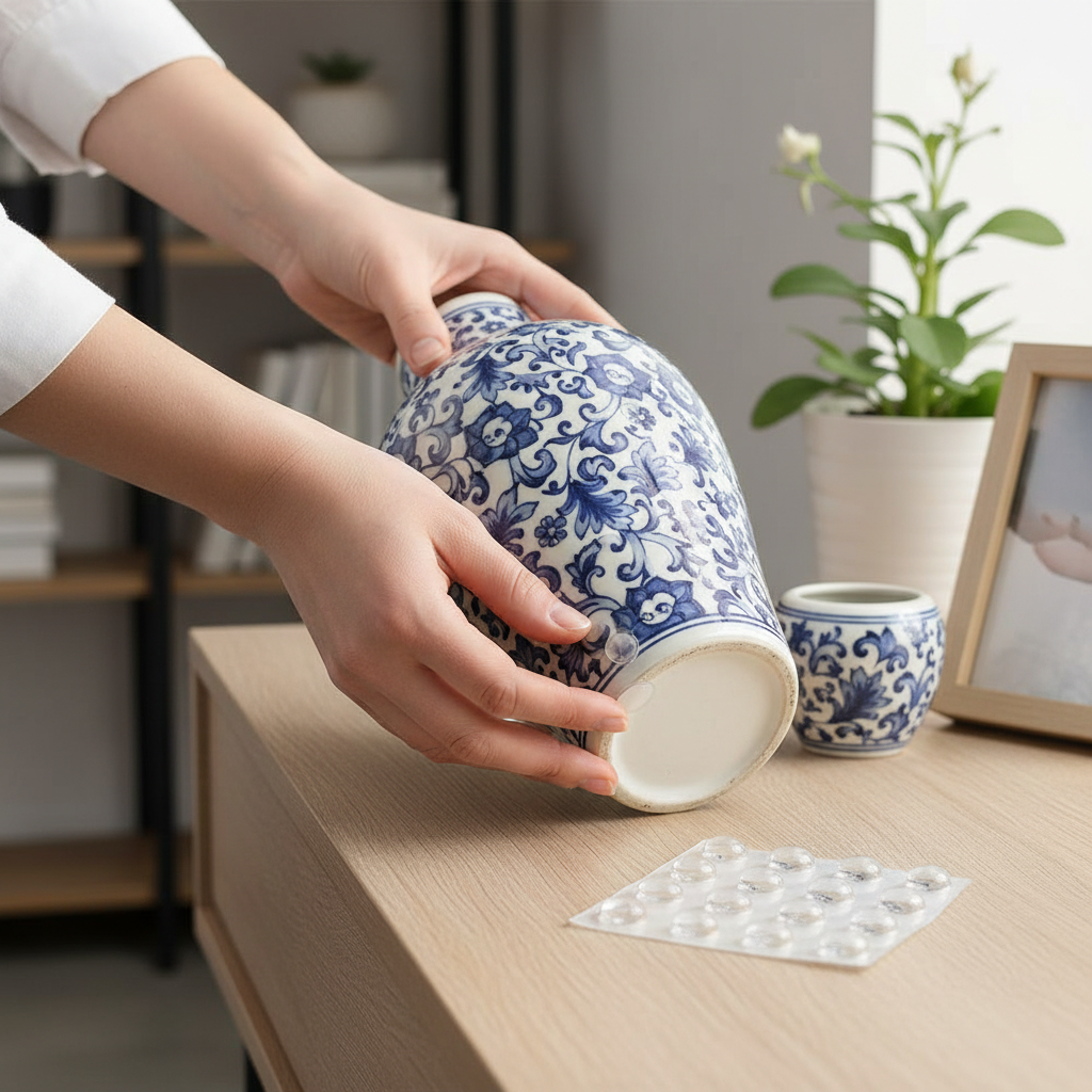 19mm Clear Self-Adhesive Round Heavy Duty Silicone Pads – Pack of 8