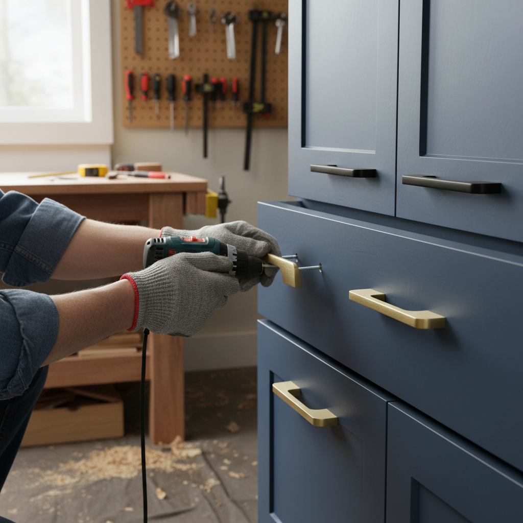 10 Pack Premium Smooth Slim Cabinet Handles for Modern Furniture