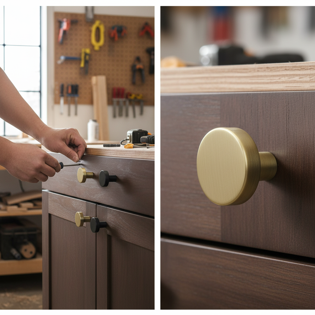 10 Pack Premium Smooth Round Cabinet Knobs 32mm for Home Renovation