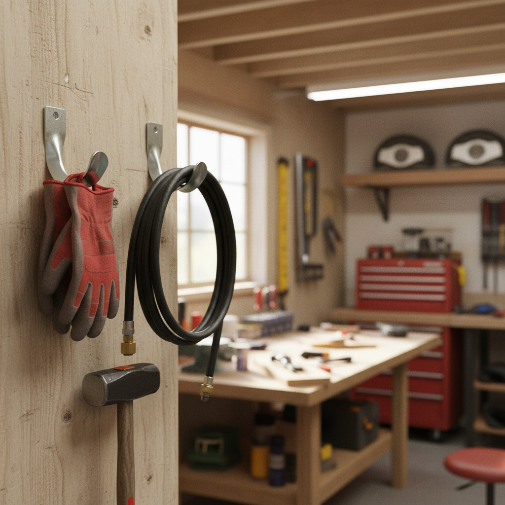 Premium Heavy Duty Rust Resistant 4cm Steel Storage Hook - 2 Pack for Versatile Home and Garage Organization