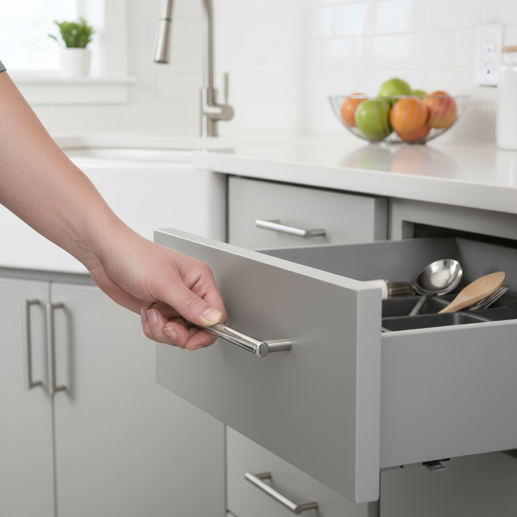 10 Pack Premium T-Bar Metal Handles - Modern Cabinet & Drawer Pulls