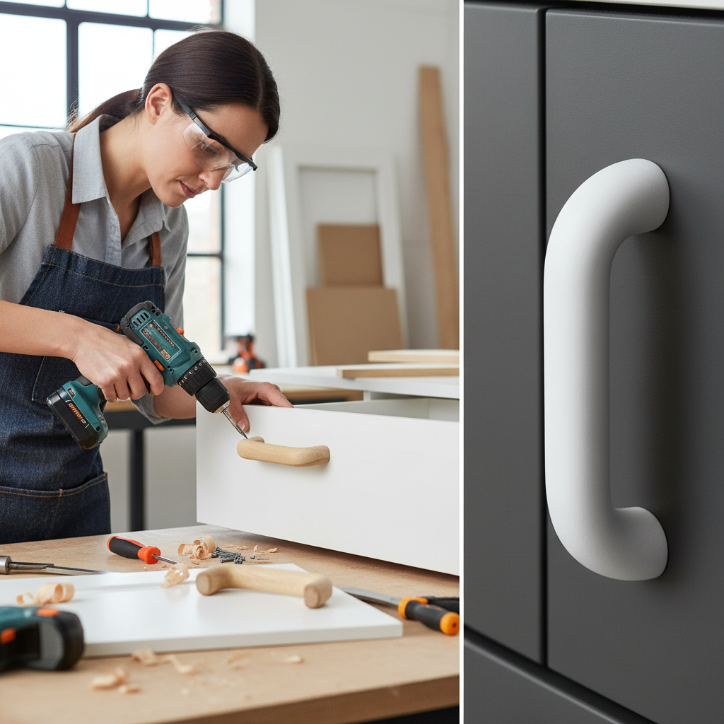 10 Pack Premium Wooden T-Bar Cabinet & Drawer Handles