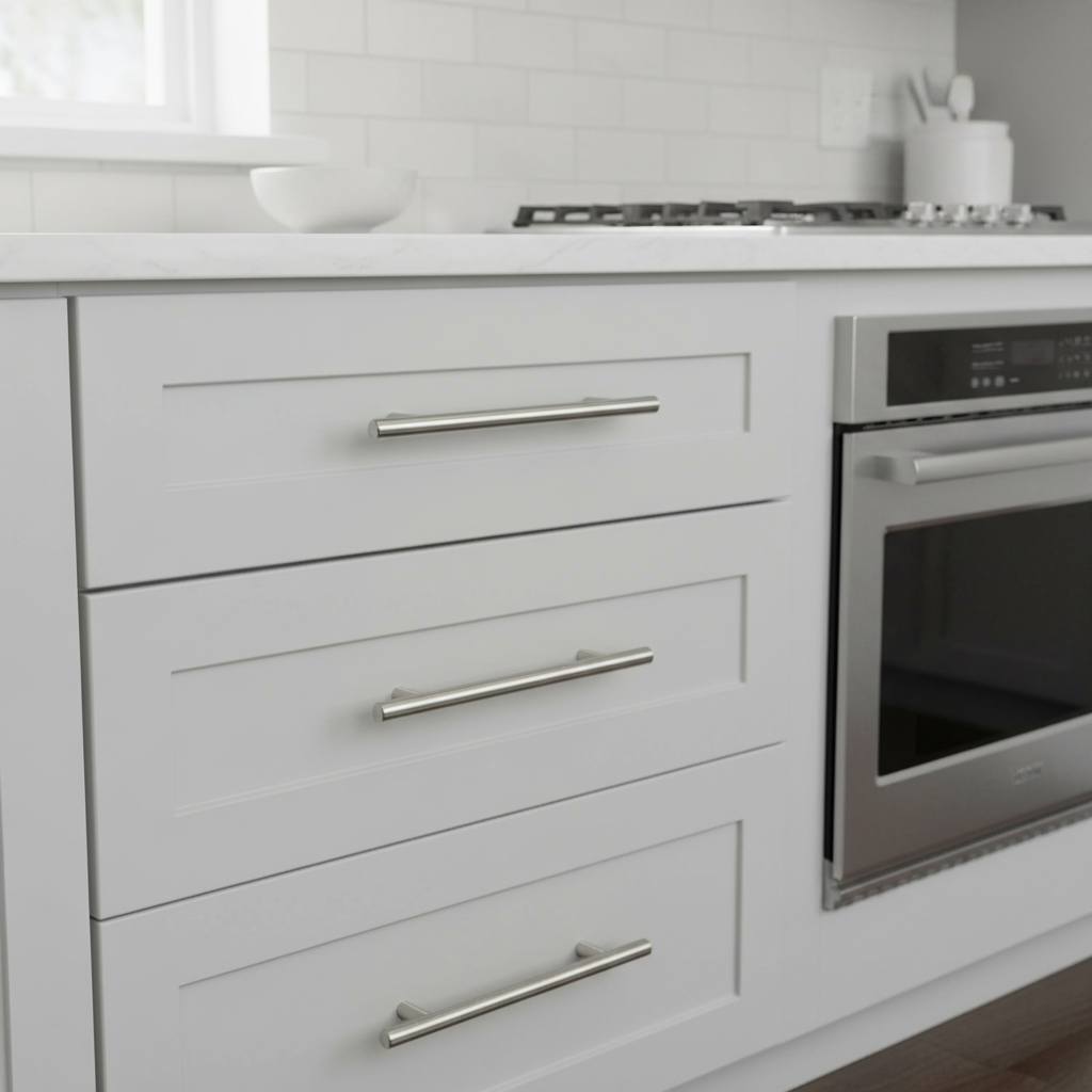 10 Pack Premium T-Bar Metal Handles - Modern Cabinet & Drawer Pulls