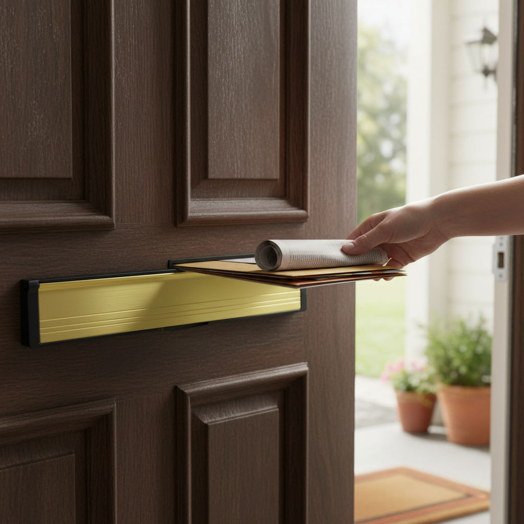 12" Premium Letterbox for 40-80mm Thick Doors - Enhance Your Home