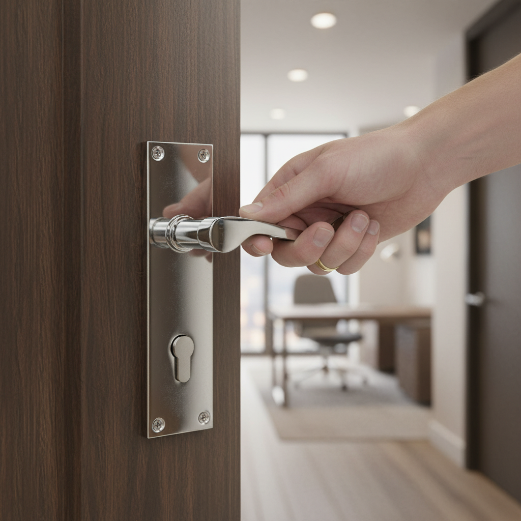 Premium Scroll Lever Door Handles 150mm - Polished Chrome Finish (1 Pair)