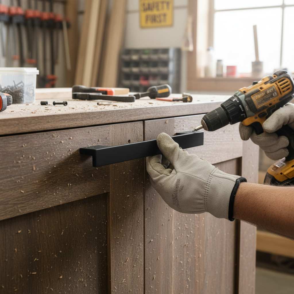 2 Pack Premium L-Shaped Pull Handles 185mm - Matte Finish