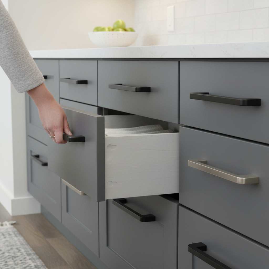 10 Pack Premium Metal Pull Handles – Aluminium Drawer Pull Handles