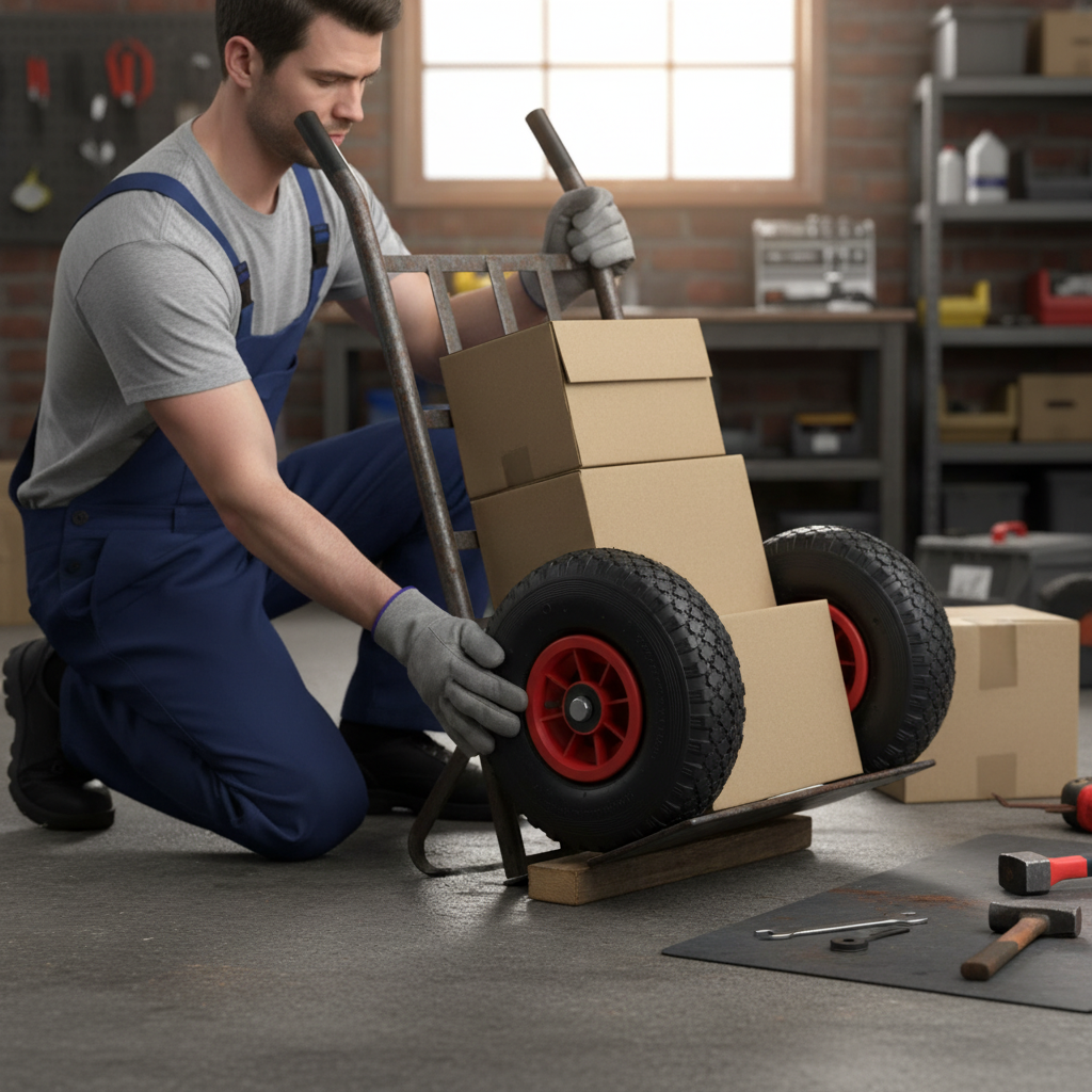 10 Inch Pneumatic Wheel - 20mm Bore, Red Plastic Rim - 2 Pack