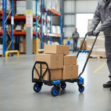 Premium 2-in-1 Folding Sack Truck Trolley with 120kg Capacity for Versatile Use - High-Quality Professional Grade for Industrial and Commercial App...