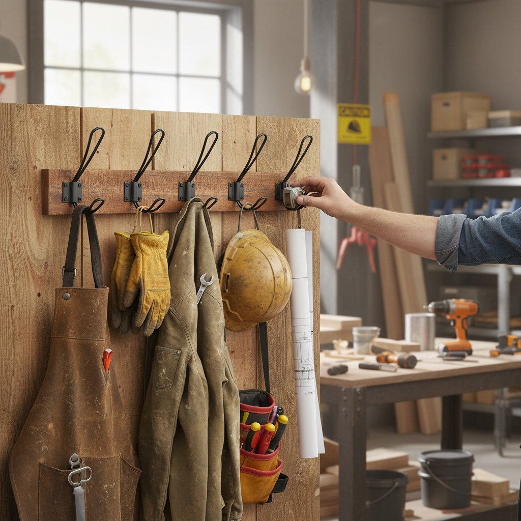 Premium Wall Mounted Coat Rack with Double-Tiered Hooks for Winter Coats and Bags - Strong and Sustainable Design