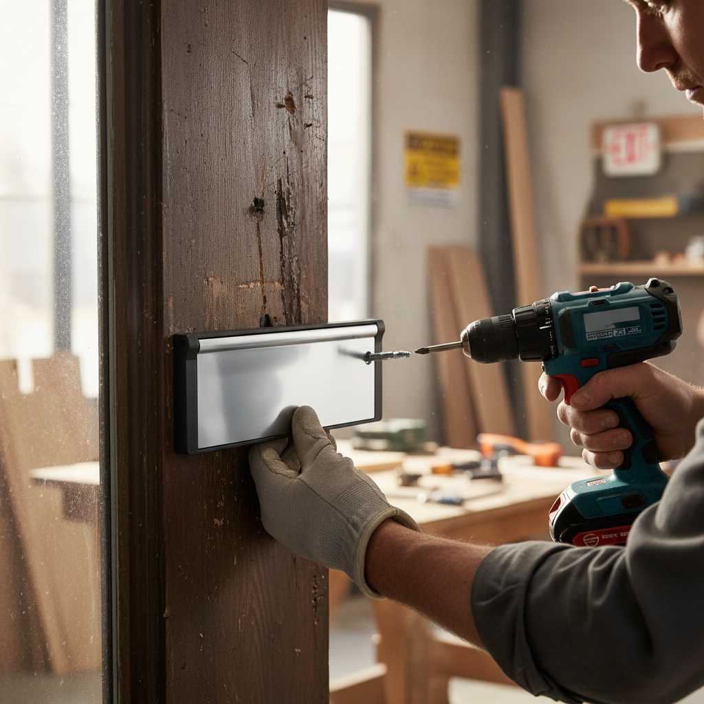 Premium Internal Draught Excluder Letterbox with Adjustable Sleeve for Doors 20-40mm Thick