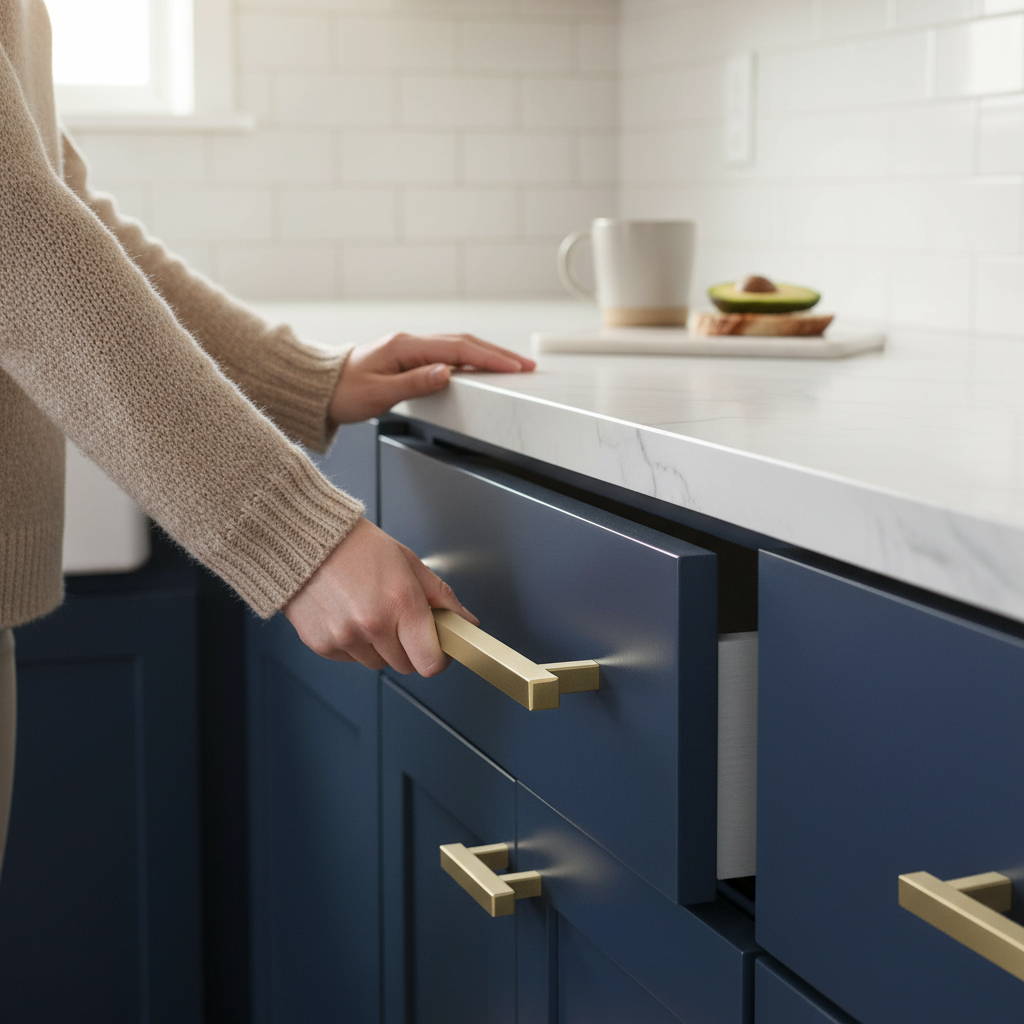 10 Pack Premium Square T-Bar Cabinet Handles for Modern Interiors