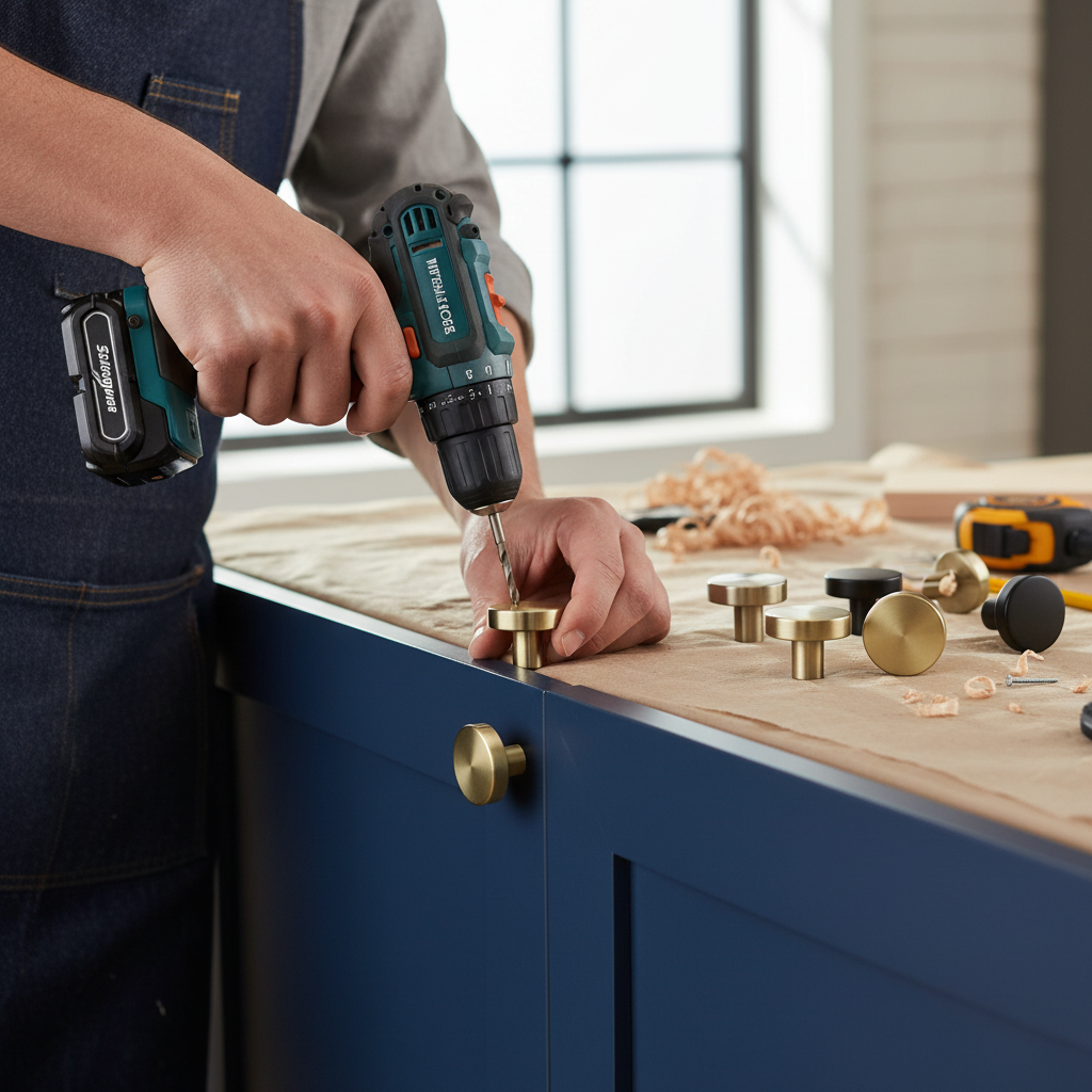 10 Pack Premium Smooth Round Cabinet Knobs 32mm for Home Renovation