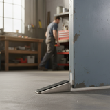 Premium Heavy-Duty Non-Slip Door Stop Wedge – Solid Satin Nickel Doorstop for Wooden, Tile & Carpet Floors
