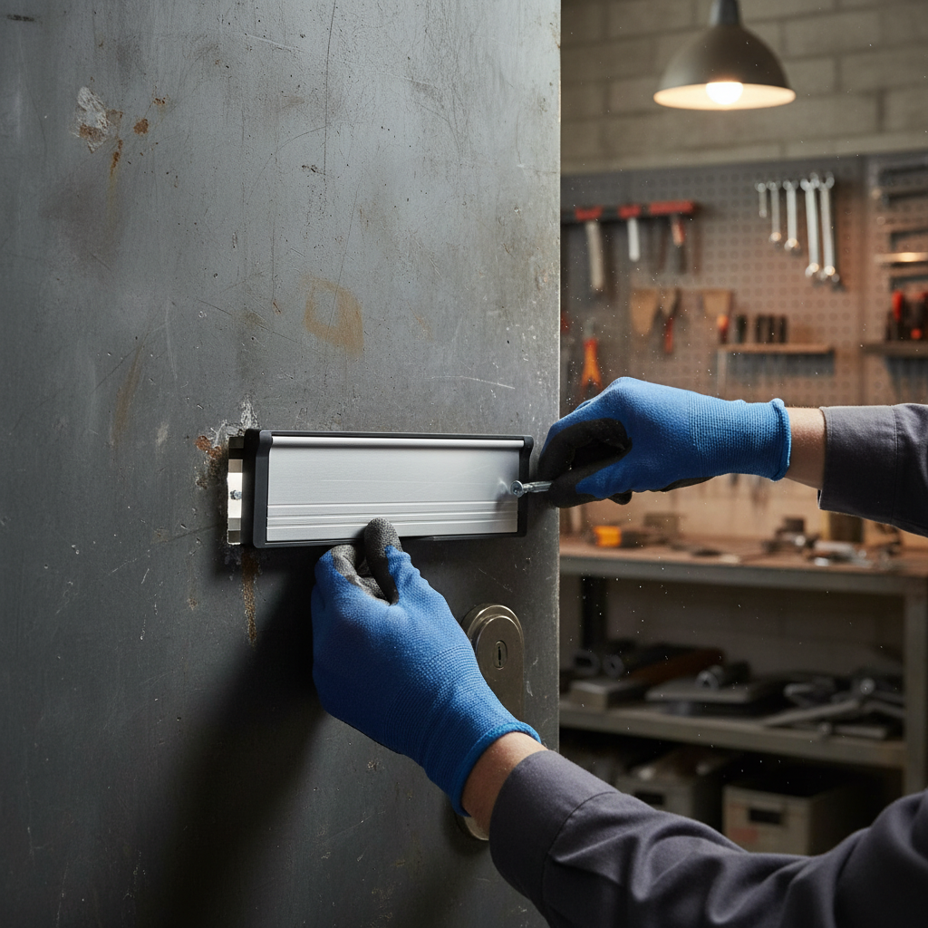 Premium 12-Inch Letterbox with Adjustable Sleeve for Door Thickness 40-80mm - Durable Draught Excluder with Water Barrier