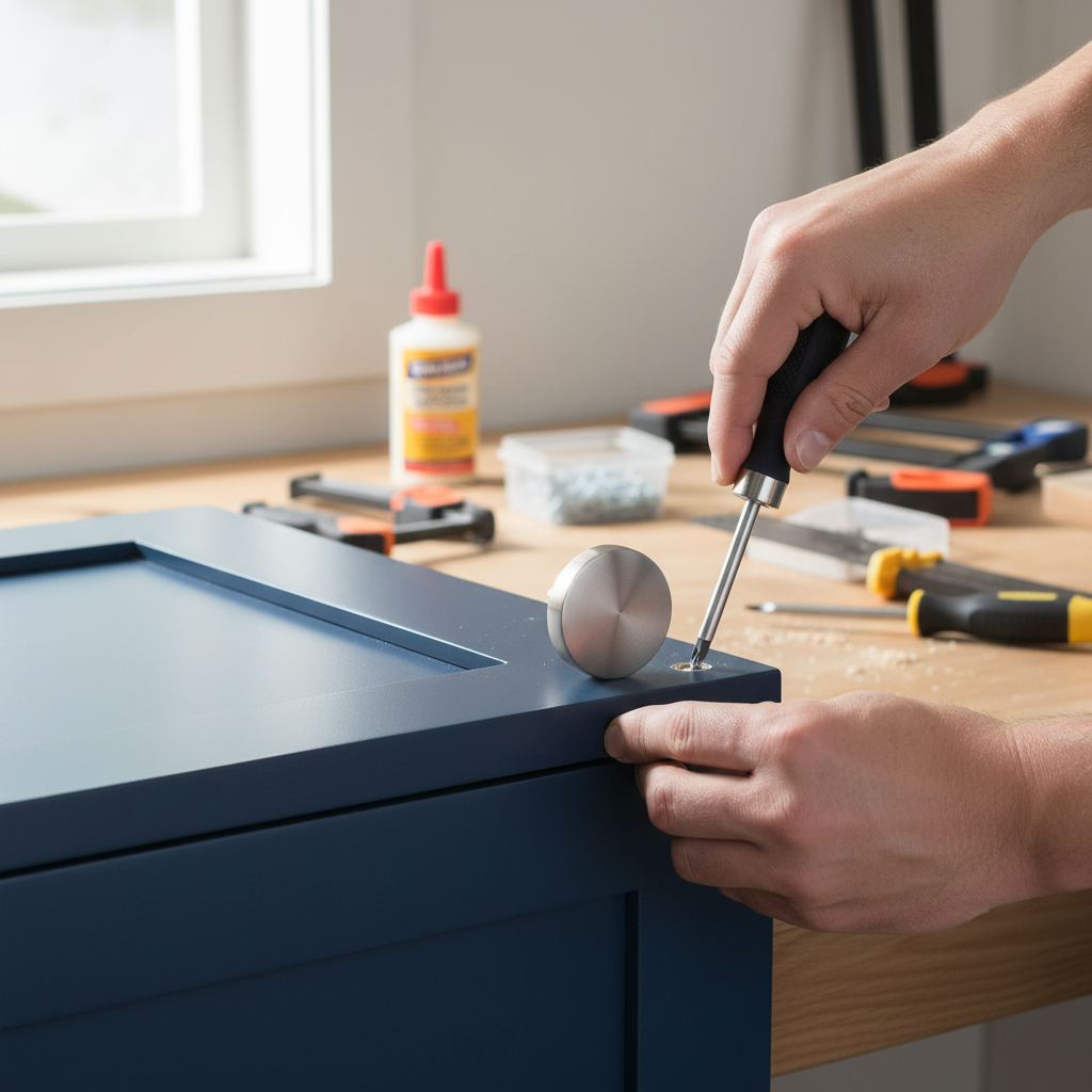 2 Pack Premium Classic Door Knob 30mm - Satin Nickel Finish