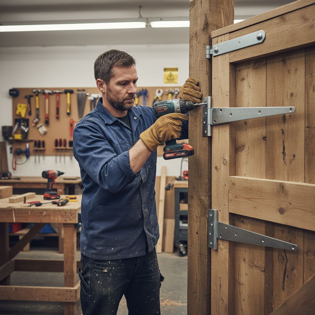 Heavy Duty 350mm Tee Hinges for Garden Sheds and Gates