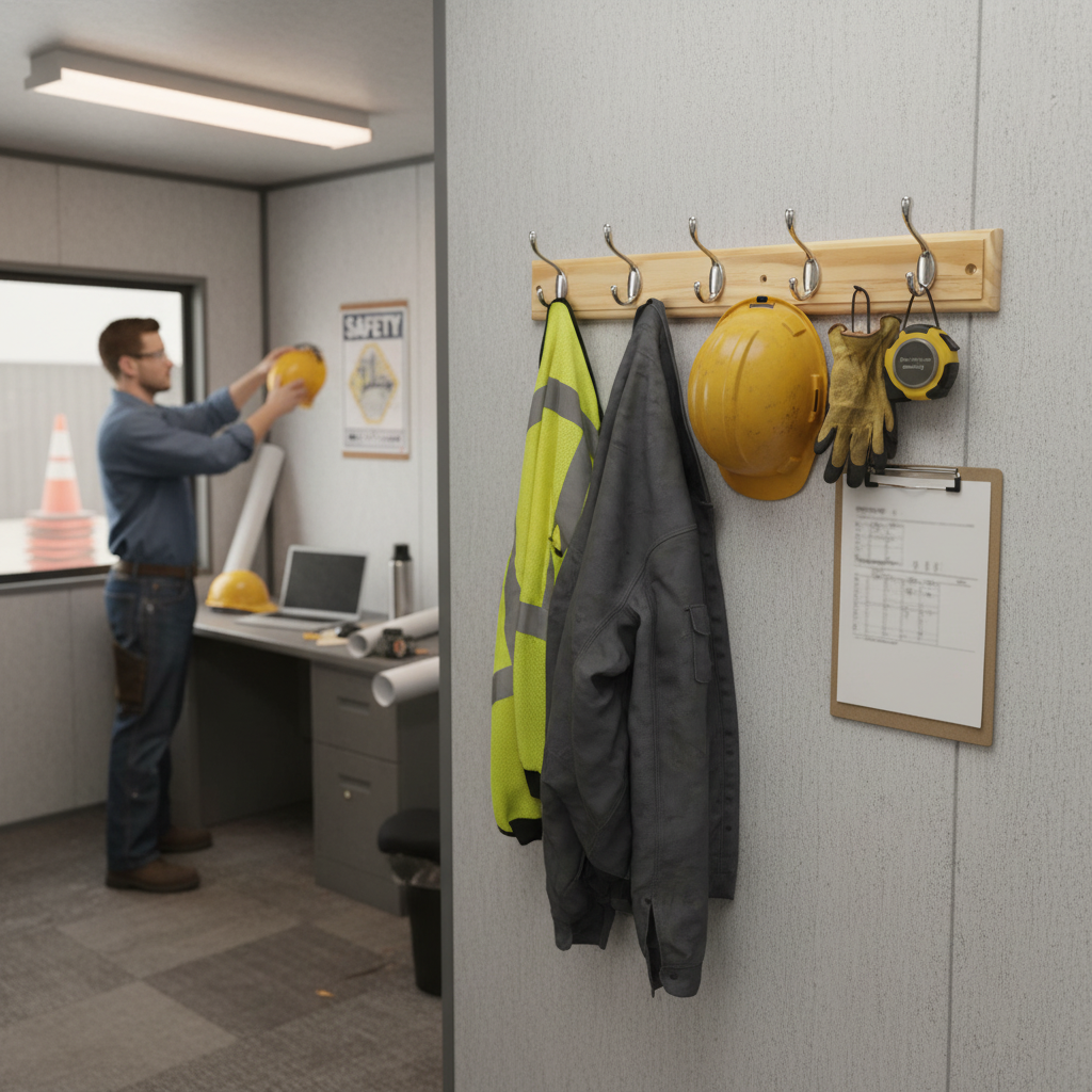 Premium Wall Mounted Coat Rack with 6 Heavy-Duty Double Hooks for Efficient Organization and Eco-Friendly Design