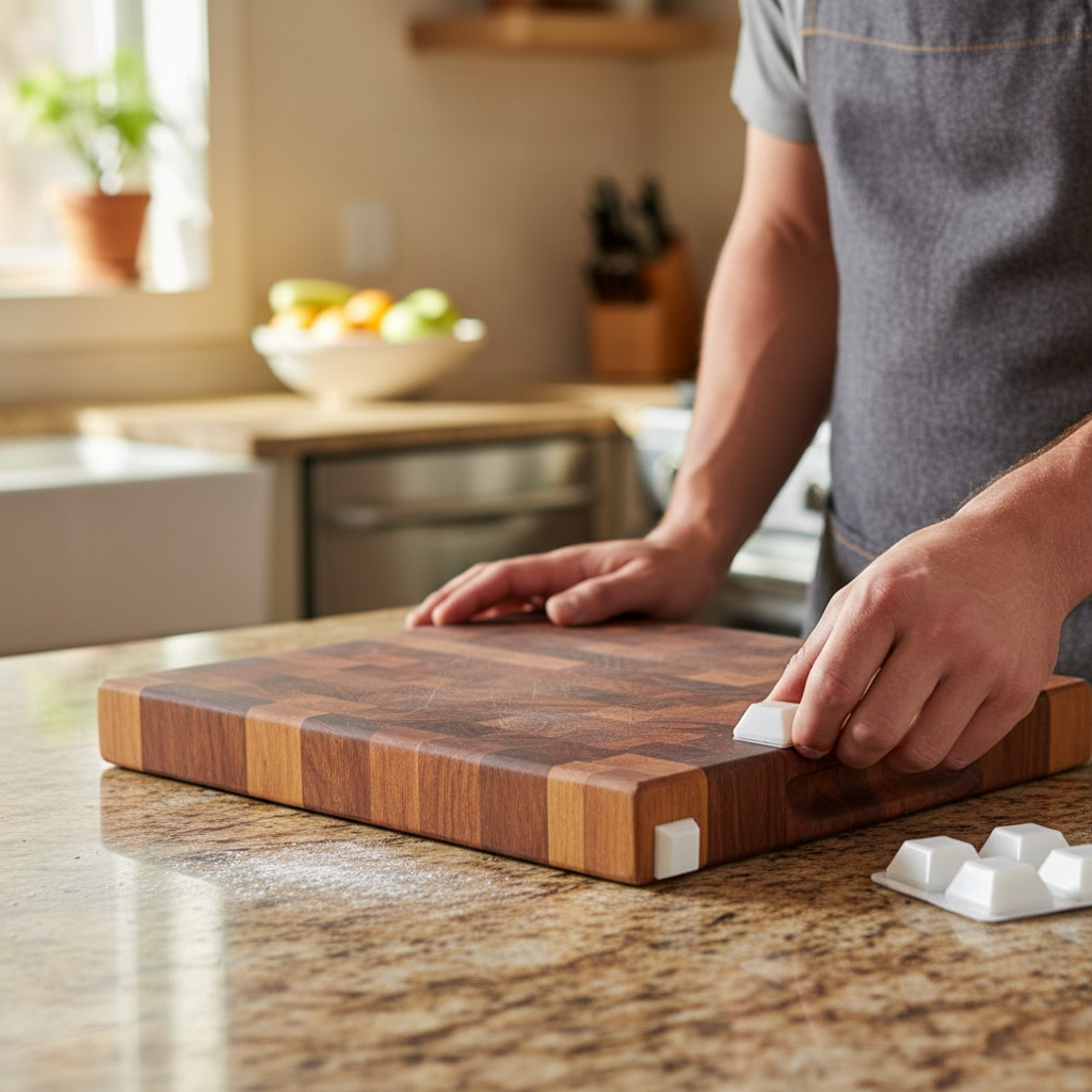 19mm Heavy Duty Square Adhesive Vinyl Bumper Pads – Pack of 12