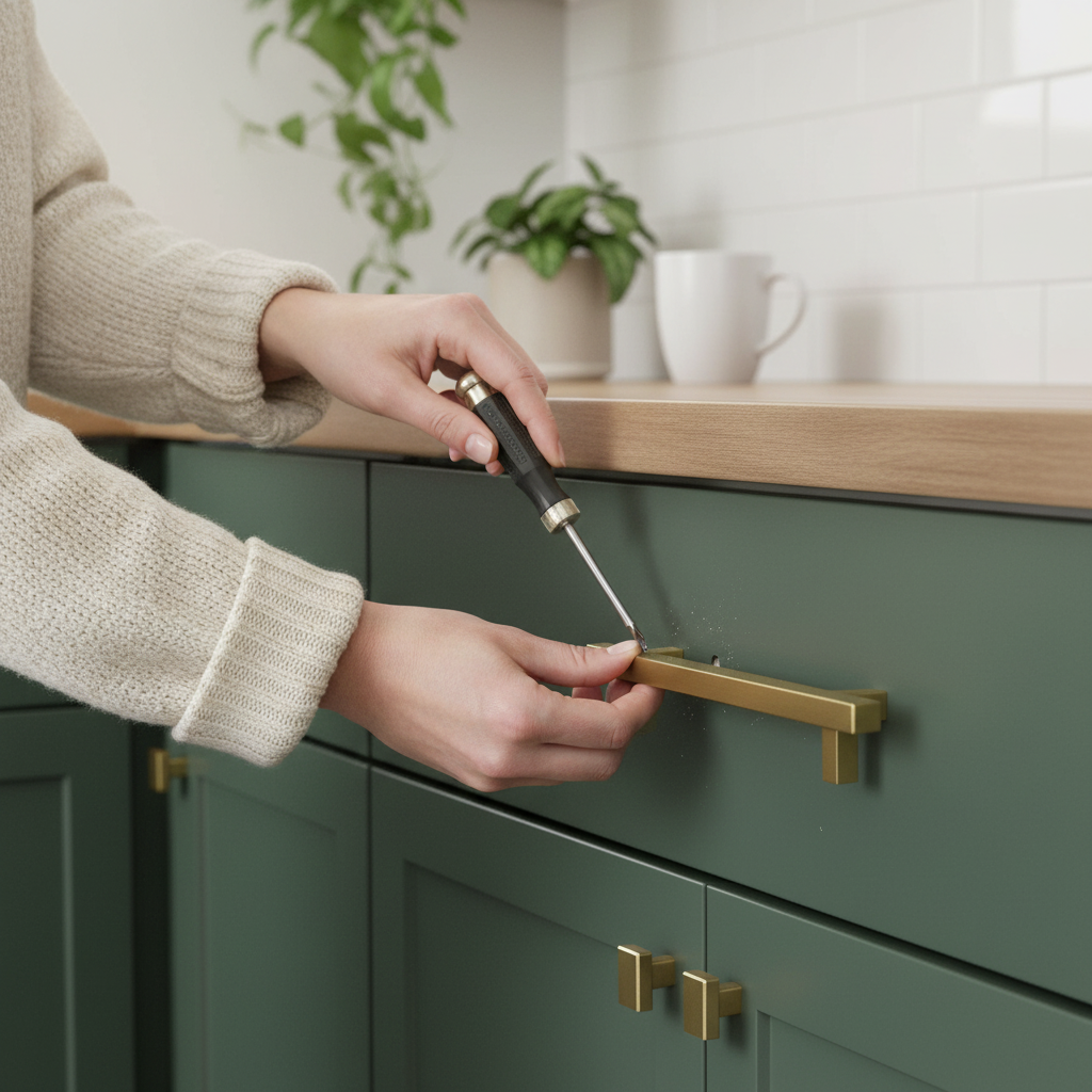 10 Pack Premium Square T-Bar Cabinet Handles for Modern Interiors