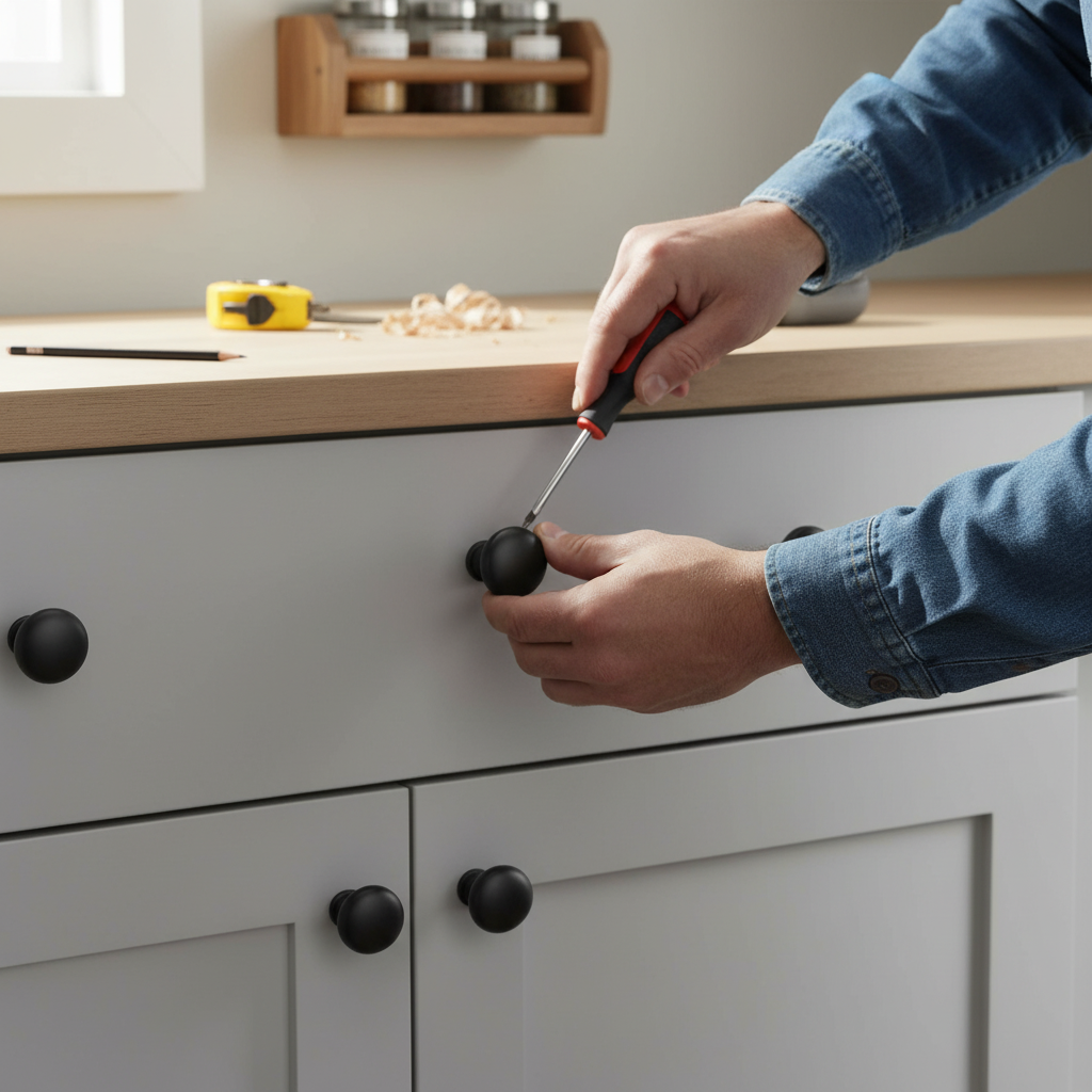 10 Pack Premium Smooth Slim Cabinet Knobs 30mm for Modern Furniture