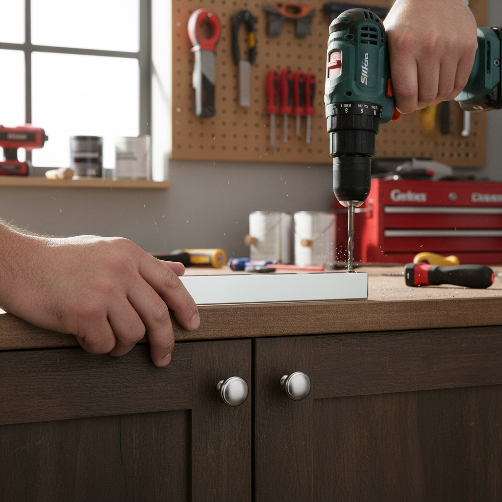 2 Pack Premium L-Shaped Pull Handle 185mm - Chrome Finish