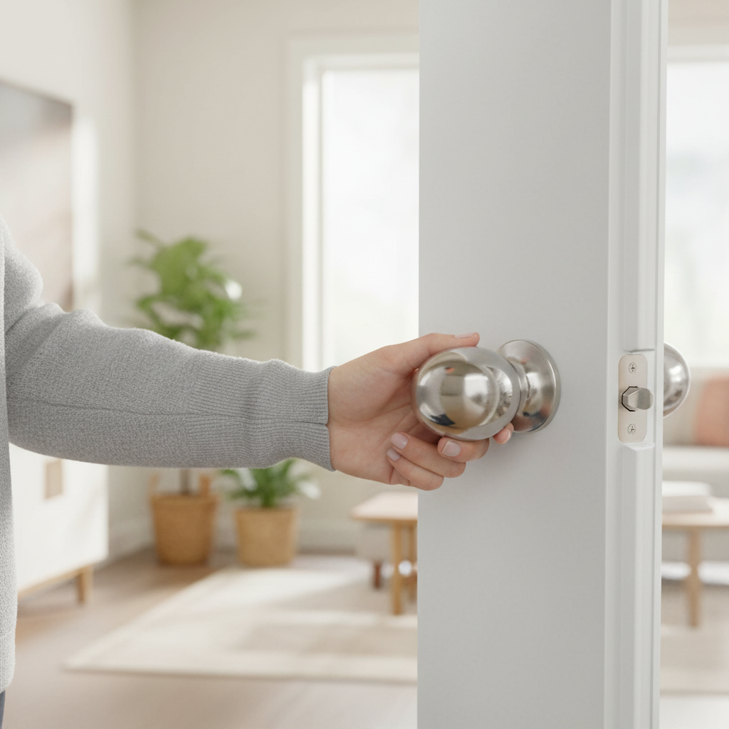 10 Pack Premium Oval Metal Door Knobs 30mm - Modern Handles for Cabinets