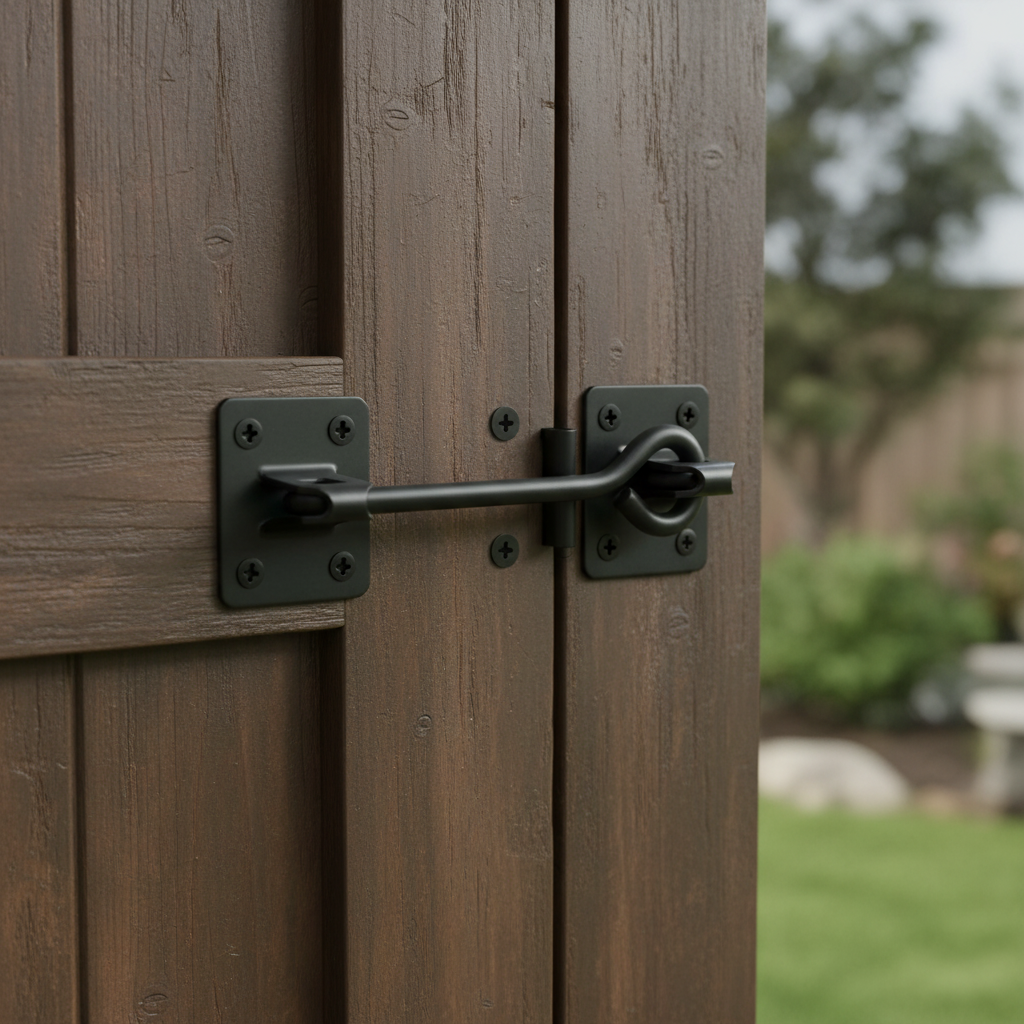 Heavy Duty 4 Inch Wire Cabin Hook Eye Latch for Gates and Doors