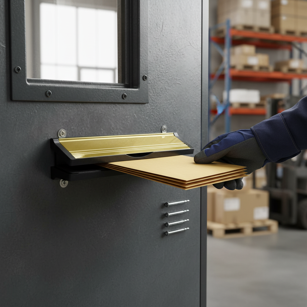 Premium Internal Draught Excluder Letterbox for Doors 40-80mm Thick with Anti-Snap Flap and Integrated Water Seal